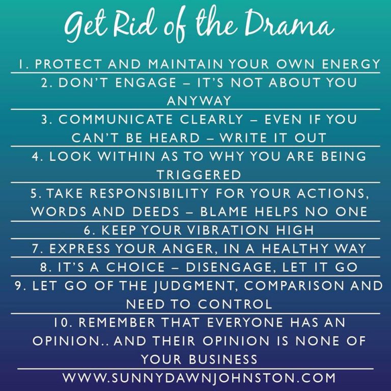 Are you ready to get rid of the drama?